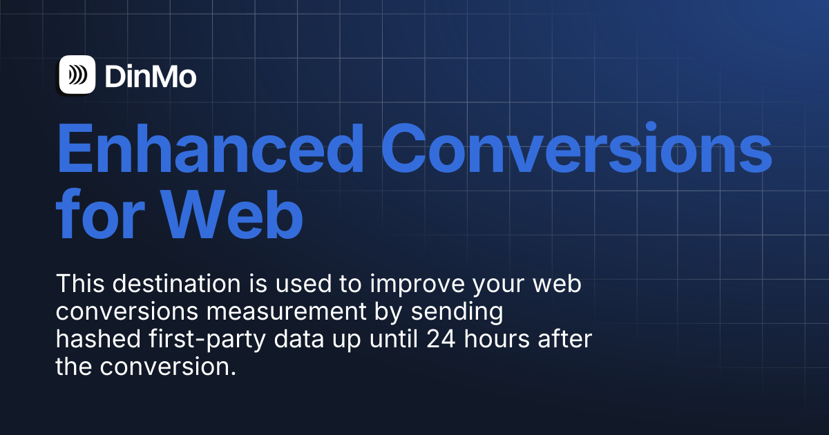 Enhanced Conversions for Web | DinMo Documentation
