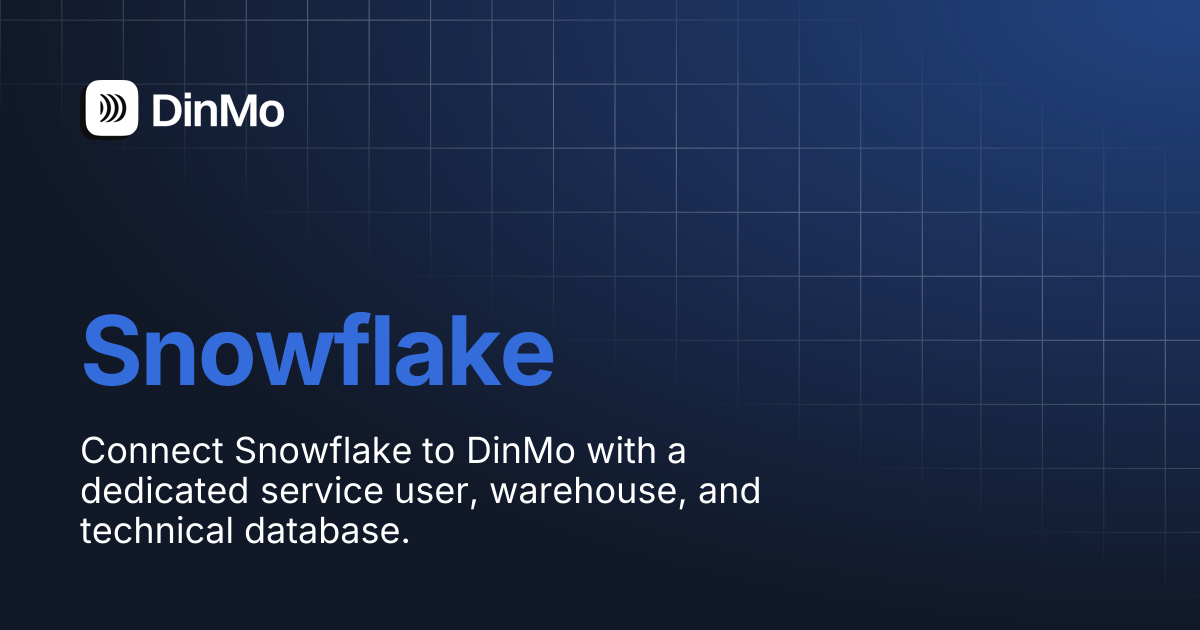 Snowflake | DinMo Documentation